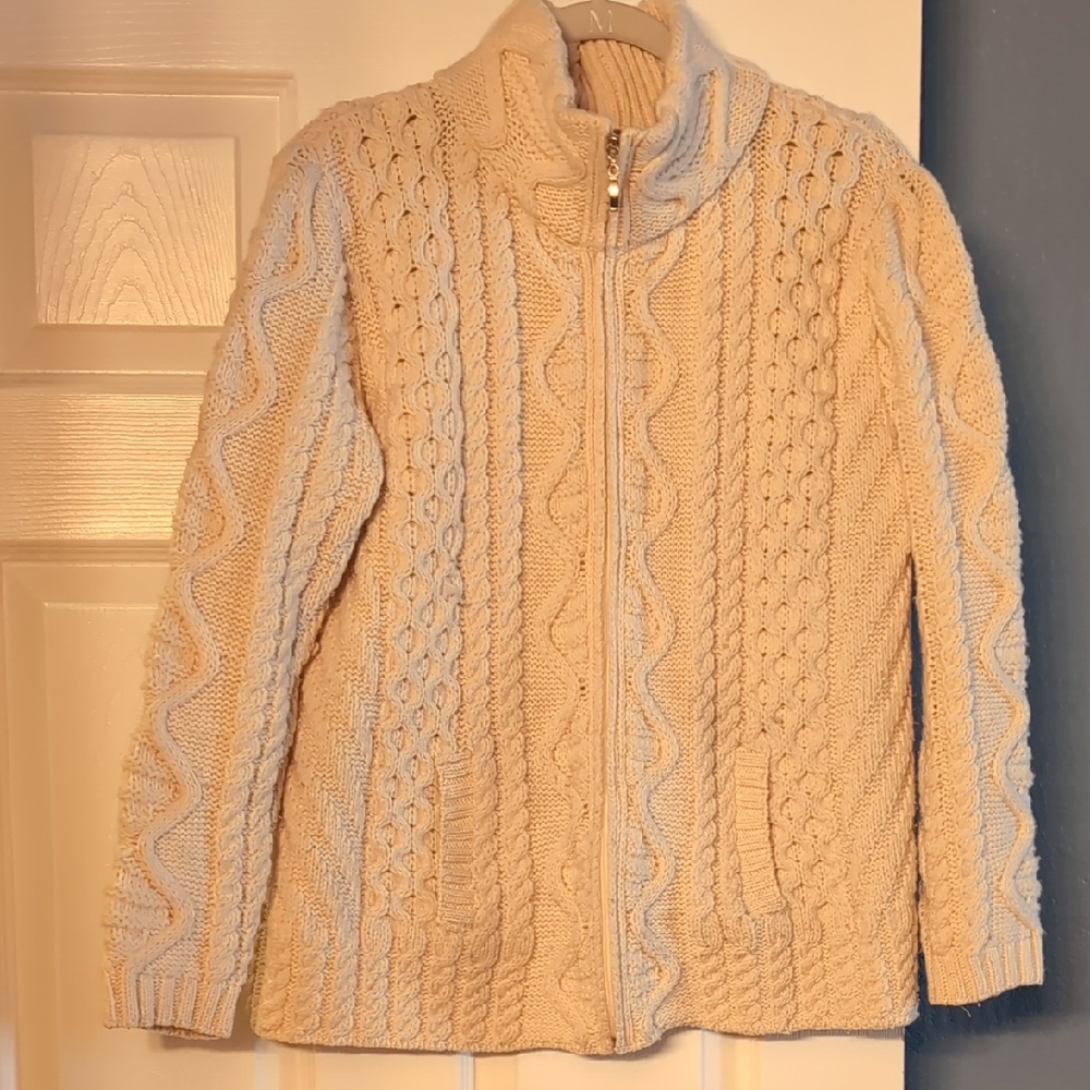 Aran Crafts Womens 100% Merino Wool Sweater